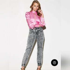 Bardot Louise Tie Top Vint Pink